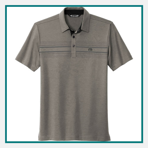 TravisMathew Monterey Chest Stripe Polo Custom Embroidery