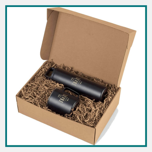 MiiR® Wide Mouth Bottle & Camp Cup Gift Set - Laser Engraved