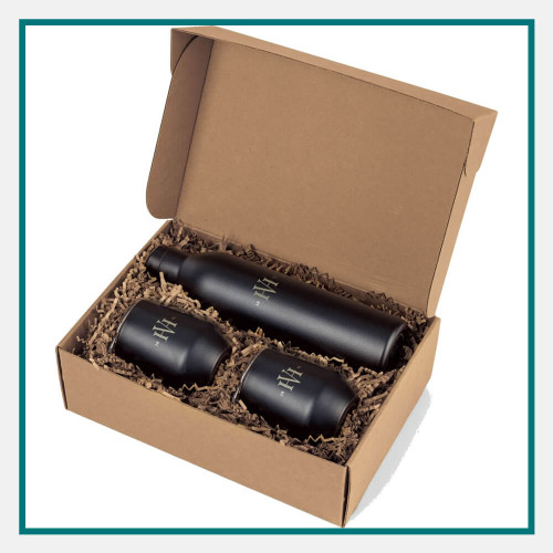 MiiR Wine Bottle & Tumbler Gift Set Engraved Logo