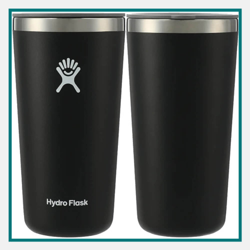 Personalized Hydro Flask 20oz Tumbler With Straw Laser 
