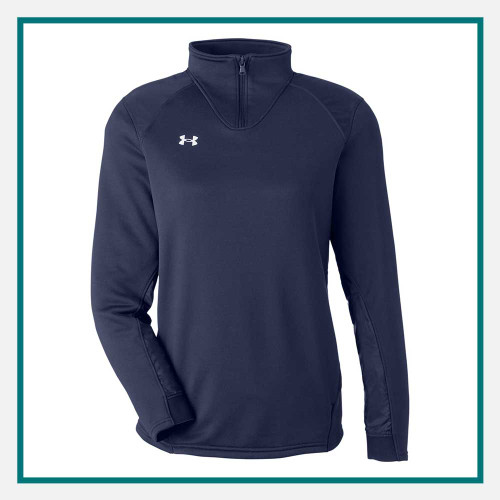 Under Armour Ladies Command Quarter-Zip with custom logo embroidery