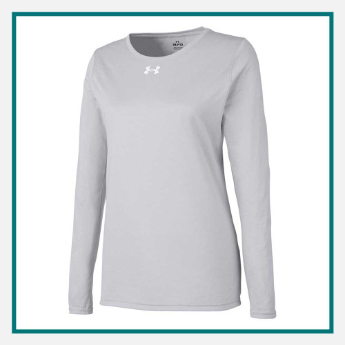 Under Armour Ladies Team Tech Long-Sleeve T-Shirt with Custom Embroidery, 1376852