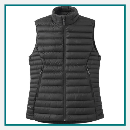Rab Microlight Down Vest Custom Embroidery