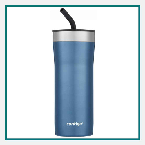 Contigo 20 Oz Streeterville Stainless Steel Tumbler with Straw Laser Engraved