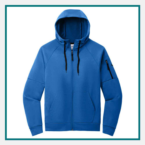 Nike Therma-FIT Pocket Full-Zip Fleece Hoodie Custom Embroidered