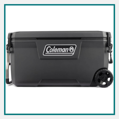 Coleman 100-Quart Convoy Series Wheeled Cooler Custom Logo