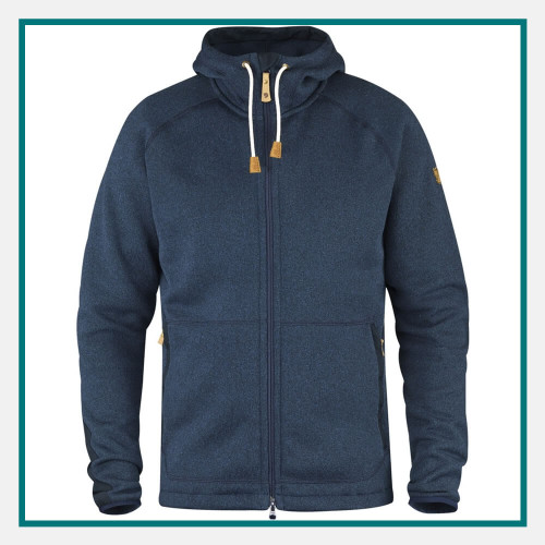 Fjallraven Ovik Fleece Hoodie Custom Embroidery