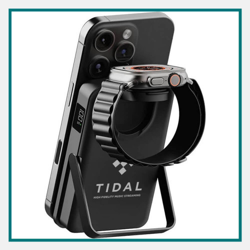 myCharge Cliqluxe Phone and Watch 10K Wireless Charger Custom Logo