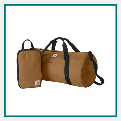 Carhartt Canvas Packable Duffel with Pouch Custom Embroidered