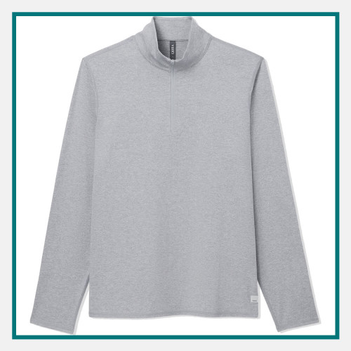 Vuori Half-Zip Mock-Neck Shirt Custom Embroidery