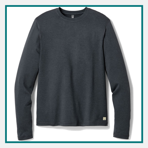 Vuori Ponto Performance Long-Sleeve Pullover T-Shirt Custom Logo