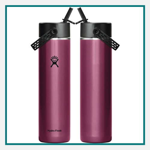 Hydro Flask 24 Oz Lightweight Flex Straw Bottle Custom Laser Engraved