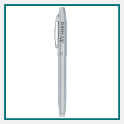 Sheaffer 100 Brushed Chrome Roller Ball Custom Engraved
