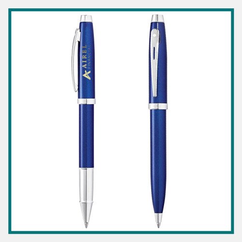Sheaffer 100 Glossy Ballpoint & Rollerball Pen Gift Set Custom Logo