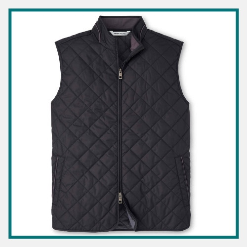 Peter Millar Essex Quilted Vest Custom Logo