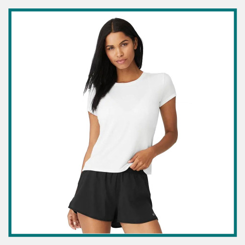 alo All Day Short Sleeve T-Shirt with Company Logo