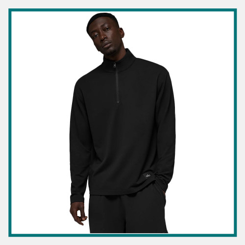 alo Unisex Double Take Long Sleeve 1/4 Zip Custom Embroidery