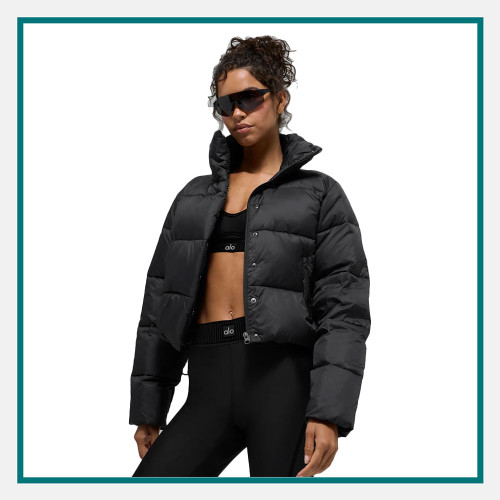 alo Gold Rush Puffer Jacket  with Custom Logo Embroidered