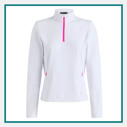 G/FORE Brushed Back Stretch Quarter-Zip Custom Embroidered