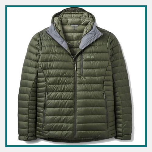 Rab Microlight Alpine Down Hoody Custom Embroidery