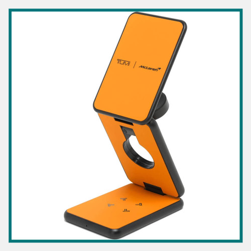 TUMI 3-in-1 Foldable Magnetic Wireless Charger Custom Logo