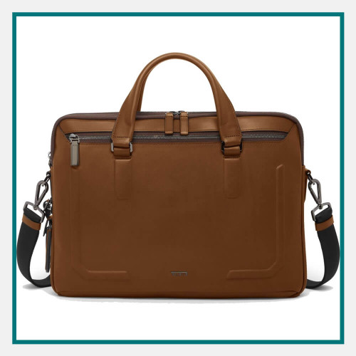TUMI Harrison Sycamore Slim Brief Custom Debossed
