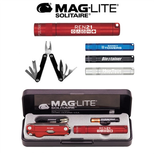 MAGLITE® Solitaire Flashlight & Multi-Function Tool Combo - Laser Engraved