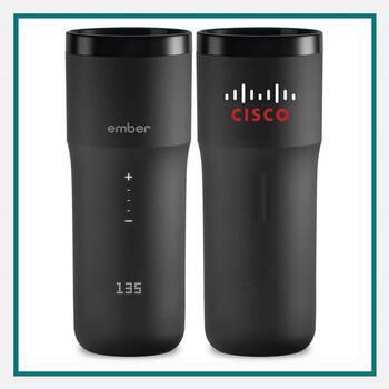 Ember 12 Oz. Smart Travel Mug²+ with Apple Find My, custom printed, perfect for corporate holiday gifts for clients.