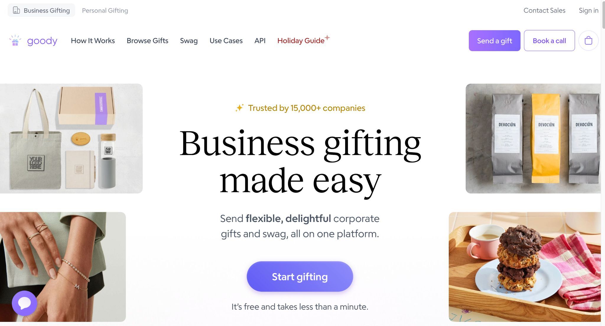 screenshot of GOODY's website