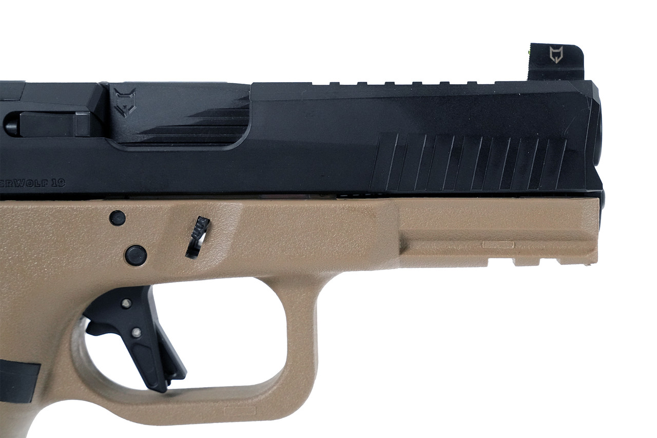 TimberWolf 19 w/Black Slide, Coyote Frame, Black Std. Barrel, NF Lower ...
