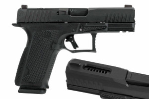 DUSK 19 w/Blk Monsoon Tactical Ported Slide and Blk Frame, Blk barrel, Ameriglo Steel sights and flat trigger