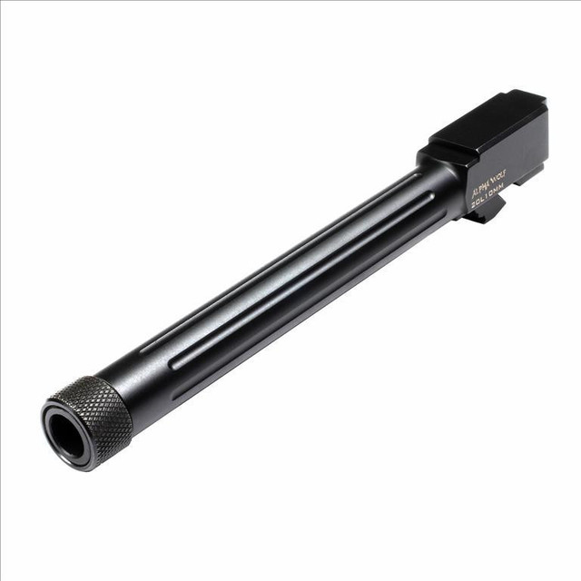 AlphaWolf Barrel For Glock 20L/40 10MM Threaded 9/16" x 24