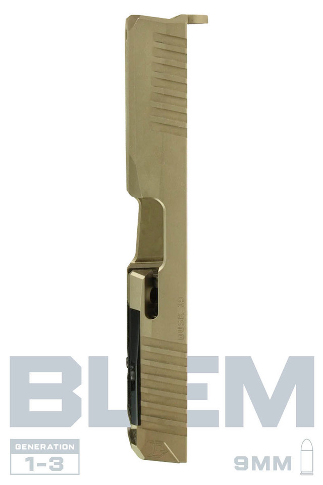Dusk Slide Glock 19 9mm, Gen3, RMR, FDE, Stripped - BLEM