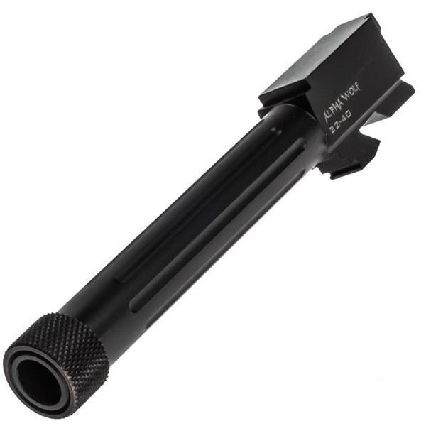 AlphaWolf Barrel For Glock 22 40 S&W Threaded 9/16 x 24