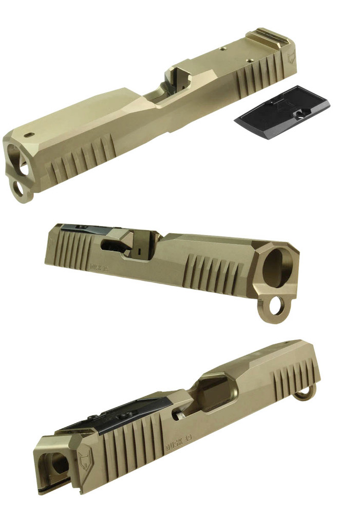 Dusk Slide Glock 19 9mm, Gen3, RMR, FDE, Stripped