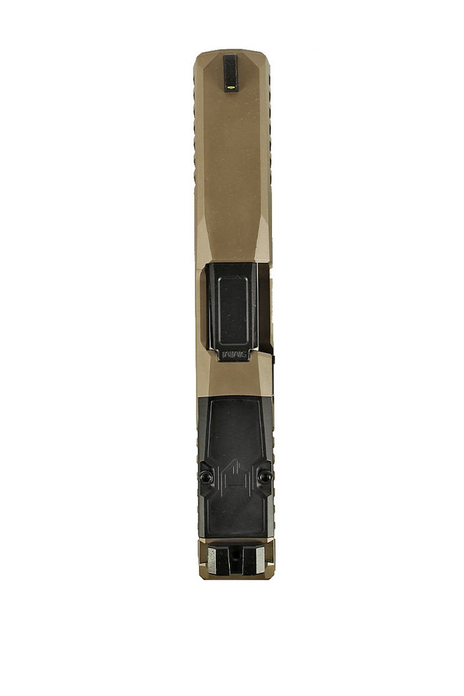 Dusk Slide Glock 19 9mm, Gen3, RMR, FDE Slide, Black Barrel, Complete Upper