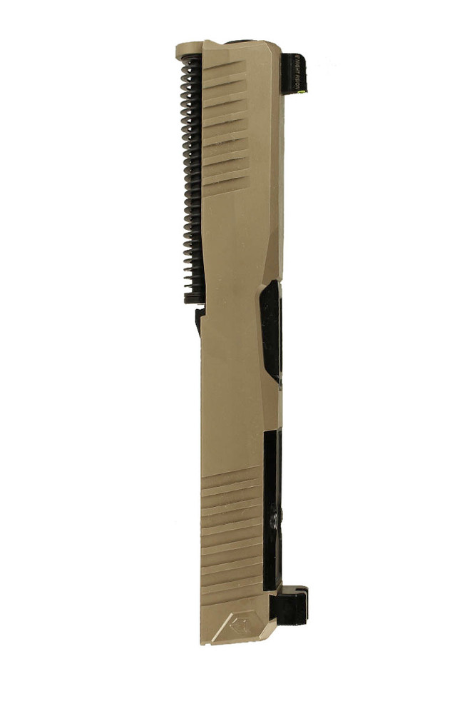 Dusk Slide Glock 19 9mm, Gen3, RMR, FDE Slide, Black Barrel, Complete Upper