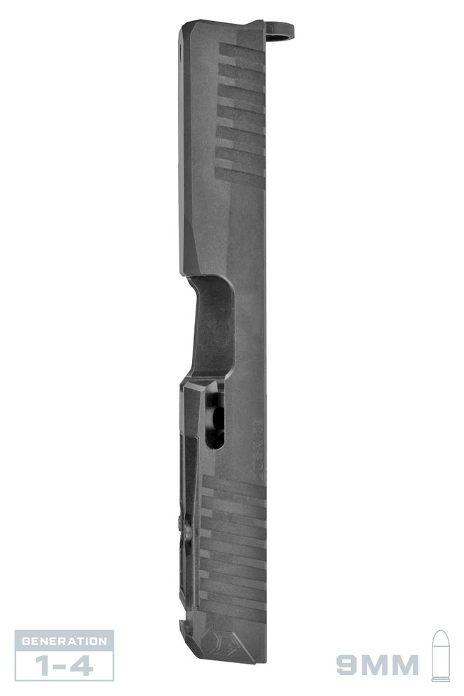 Dusk Slide Glock 19 9mm, Gen3, RMR, Graphite Gray, Stripped