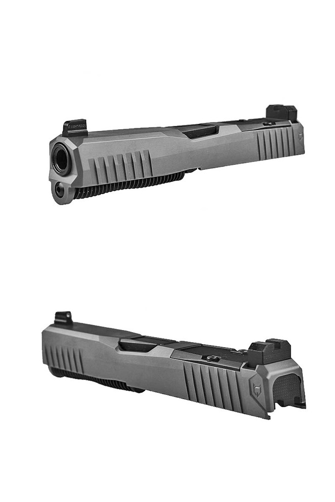 Dusk Slide Glock 19 9mm, Gen3, RMR, Graphite Gray Slide, GG Barrel, Complete Upper