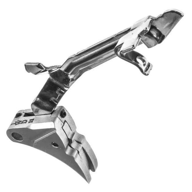 Lone wolf adjustable trigger with silver trigger shoe and trigger bar