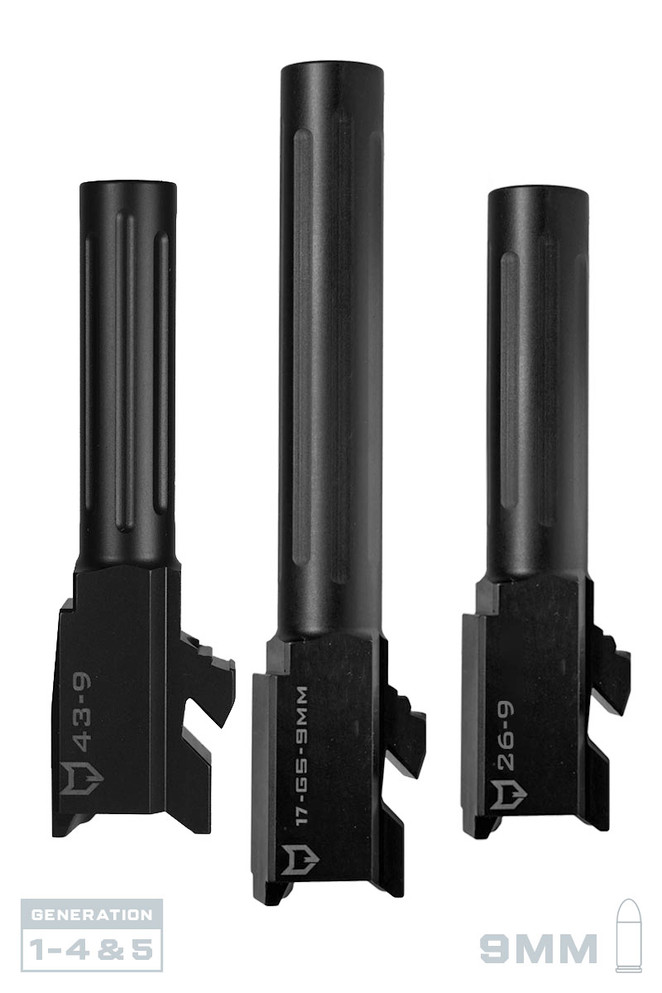 AlphaWolf Barrel for Glock 9mm Pistols
