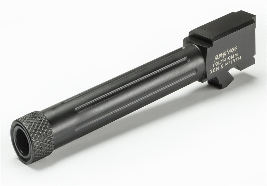 Image of AlphaWolf Barrel For M/17 Gen5 or 19L 9mm Threaded 1/2 x 28