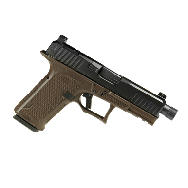 Dusk 19 w/Black Slide, Brown Frame, NF Suppressor Sights, Flat