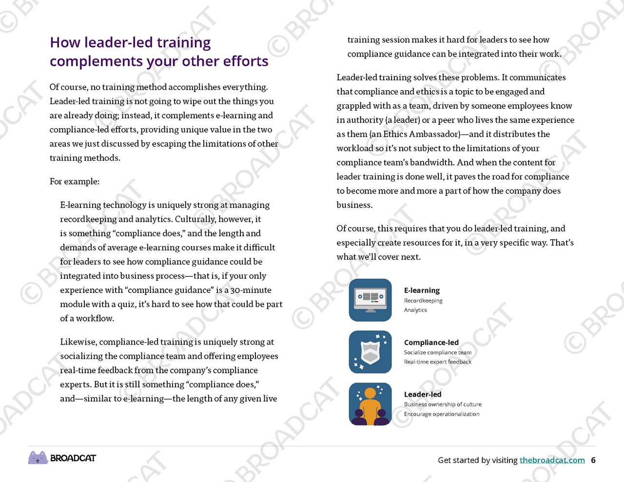 Guide to Leader-led Compliance Training - Broadcat