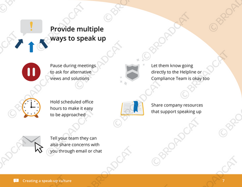Creating a speak-up culture (mini-module)