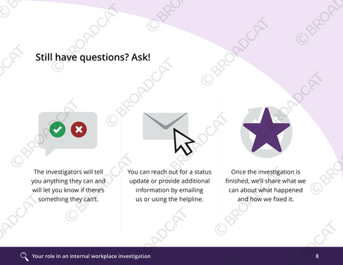 Your role in investigations (mini-module)