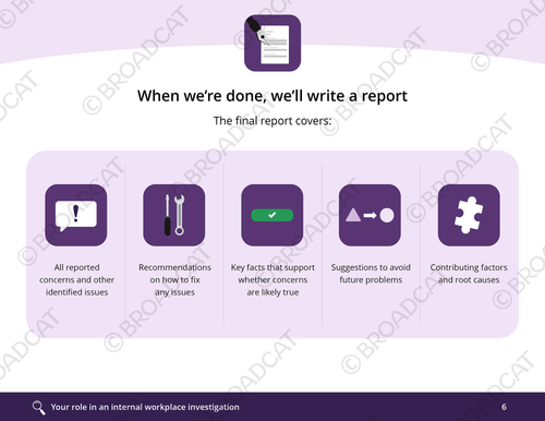Your role in investigations (mini-module)