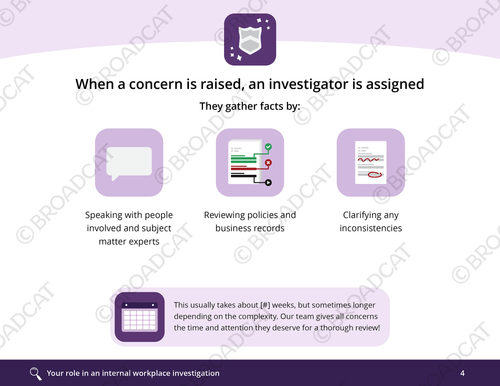 Your role in investigations (mini-module)