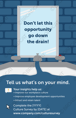 Remind your teams that they have the power to impact company culture with this puntastic survey reminder.