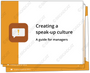 This micromodule equips your managers to create a speak-up culture that empowers employees to voice their concerns.

In seven brief slides, the journey starts with explaining why employees might not feel comfortable raising concerns, and continues with several stops along the way: (1) how to foster open communication, (2) handling mistakes tactfully (including their own!) and (3) when and how to invite  employees to raise concerns. 

Add this micromodule to the Annual Refresher Course, What to do when an employee raises a concern module, or couple it with the Creating a Speak-up Culture job aid or video to drive the point home.